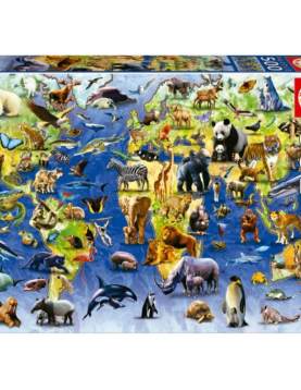 Puzzle Educa 500pcs Espécies em Perigo de extinção