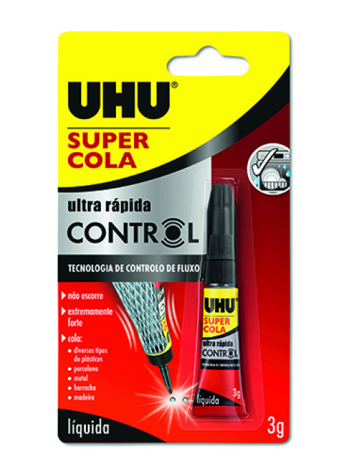 TUBO SUPER COLA UHU CONTROL 3Gr