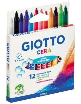 GIOTTO Lápis de Cera, Embalagem de 12 Unidades