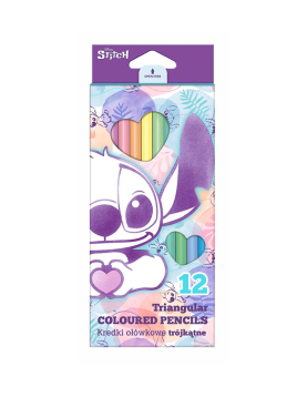 Lápis de cor Stitch Love 12 unidades Disney