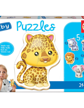 Puzzle Progressivo Baby Animals Selvagens – Educa