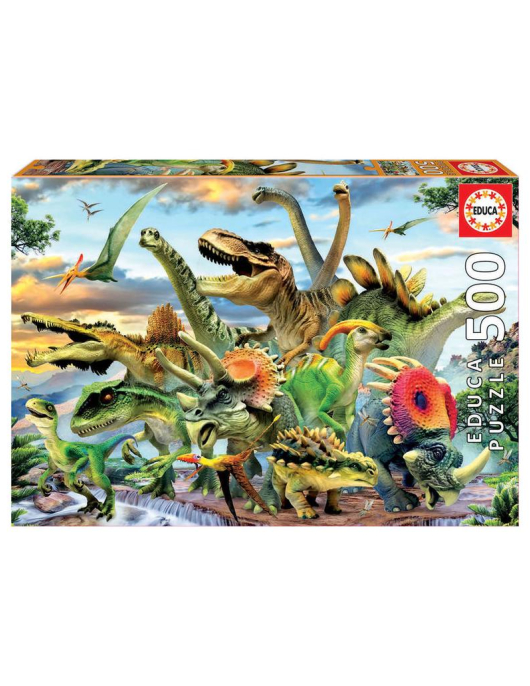 Puzzle 500pcs Educa Dinossauros