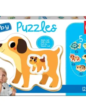 Puzzle Baby Educa Progressivo Pequenos Animais