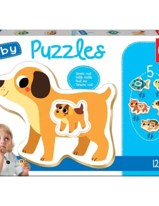 Puzzle Baby Educa Progressivo Pequenos Animais