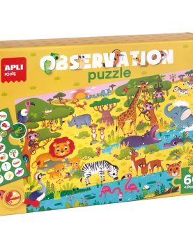 Puzzle de Observação 60 Peças | Savana