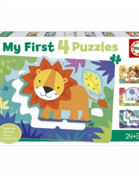 Puzzle Educa Animais da Selva Meu Primeiro Puzzle