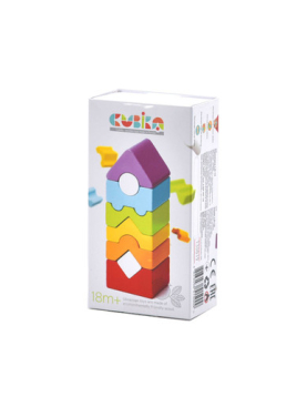 Cubika Madeira Torre 8 pçs