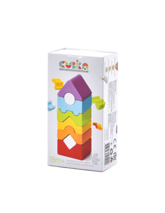 Cubika Madeira Torre 8 pçs