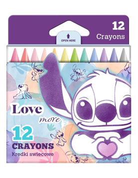 STITCH “Love” – 12 lápis cera