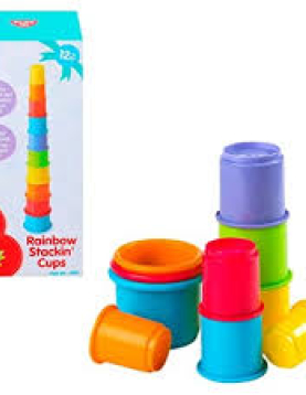 Conjunto 10 copos empilháveis Arco-Íris
