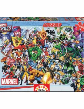 Puzzle Educa Marvel de Heróis 1000 peças