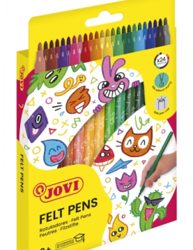 Marcadores Jovi Com 24 cores