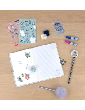 Set diário glitter Stitch