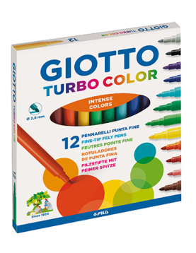 Marcadores Giotto 12 cores