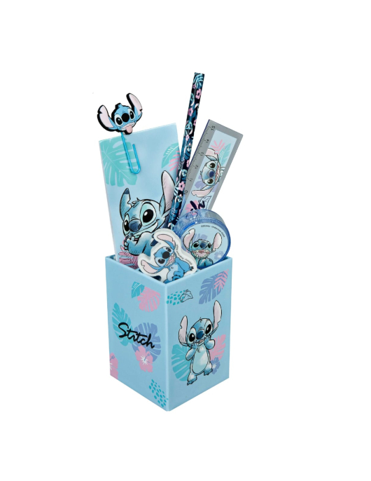 Conjunto de papelaria Stitch