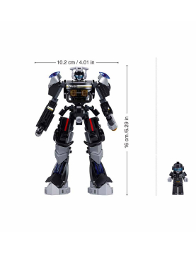 Blocos Construção carros polícia 2 em 1