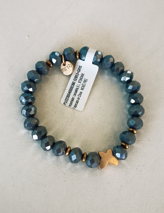 Pulseira Elástica com Cristal Facetado