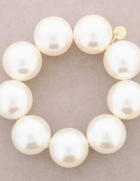 Pulseira Elástica Pérolas 25mm