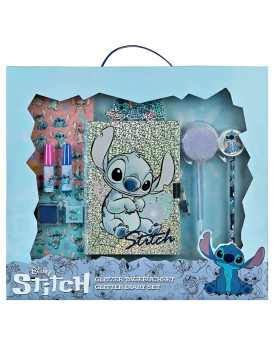 Set diário glitter Stitch