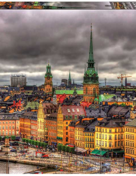 Puzzle Educa 1000 Peças - Vistas de Estocolmo, Suécia