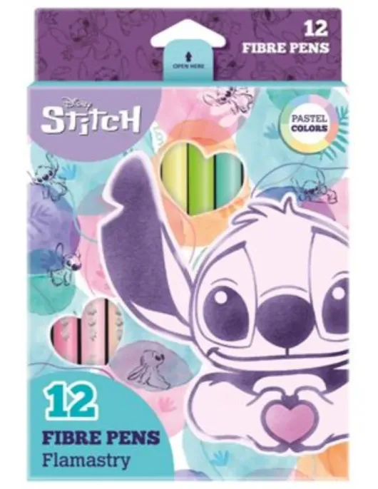 Conjunto 12 Marcadores Stitch Cores Pastel